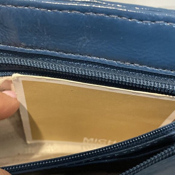 VTG Michael Kors Woven Clutch Shoulder Crossbody Bag Convertible Suede Leather - Picture 10 of 12